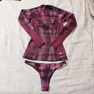 Dakine Tie-Dye Wetsuit Jacket and Swim Bottoms